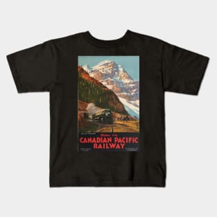 Vintage Travel - Canadian Pacific Railway Kids T-Shirt